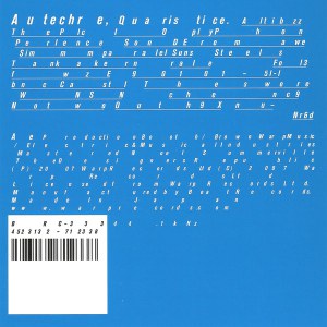 Autechre : Quaristice (Warp 2008)