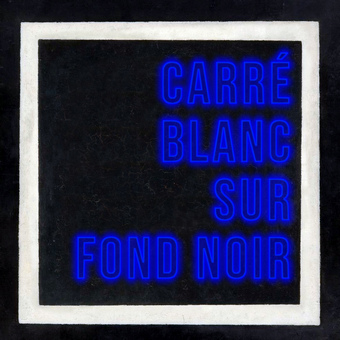 Carré blanc sur fond noir